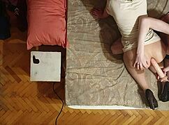 sasha earth gapes asshole wide with dildo under anastasia mistress command