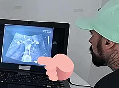 hubby takes skinny redhead wife to gyno for ultrasound cuckold watch