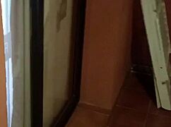 a pretty spanish girl masturbates then gets pounded by roommate