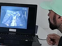 hubby takes skinny redhead wife to gyno for ultrasound cuckold watch