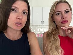 Blonde Casting Couch Explodes with Dirty Talk and Raw Interview Heat!