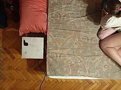 sasha earth gapes asshole wide with dildo under anastasia mistress command