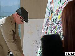 Stunning petite vanna bardot gapes hairy ass wide after anal fingering rimjob deepthroat cowgirl