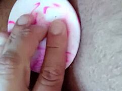 Amateur whore stretches ass with huge dildo assplay toys