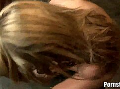 Bound Blonde Aiden Aspen Takes Brutal Group Facials In Hardcore Orgy.
