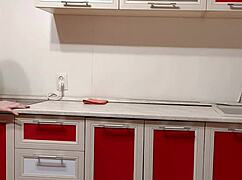 Housewife Teases Joi With Striped Panties And Dirty Feet Upskirt