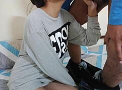 so step bro finally nails her after sweet talking in clear hindi dirty chat