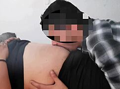 milf's belly button gets intense licking session