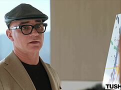 Stunning petite vanna bardot gapes hairy ass wide after anal fingering rimjob deepthroat cowgirl