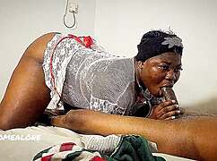 thick ebony nurse rides bbc patient in hospital ward deep