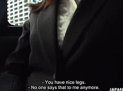 office lady emi sneaks a quick pantyhose cock suck at work