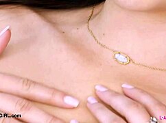 Pretty tall brunette teases her curves in intimate casting reveal