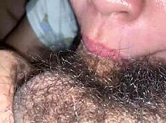 girlfriend shares intimate moment during rainy weather fun