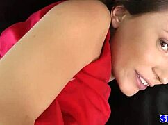 pov classy british teen beauty sucks old man's cock then bends over for banging