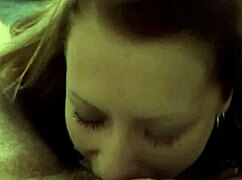 i'm so horny for this babe's sloppy blowjob action