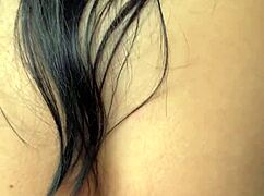 My lover's hairy beaver creams hard in early morning pussy pound