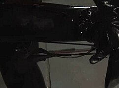 brunette milf jasmine black mounts her bdsm slave's cock in heels riding hard till orgasm