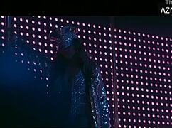 Jennifer Lopez teases with seductive strip in stockings at nightclub