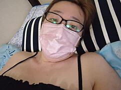 hey this married asian milf bride masturbates hard on bed full vid link