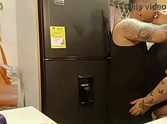 Stepbrother Fucks Stepsister's Wife in Kitchen