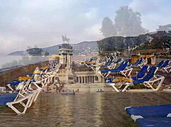 Pornovatas casts spectacular huge tits blonde European touring Barcelona with Victor Bloom