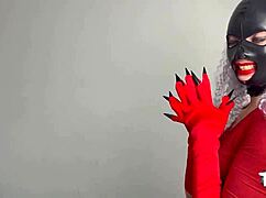 Unwrap your mistress's Christmas gift – she slaps and strapons her slave slut's ass!