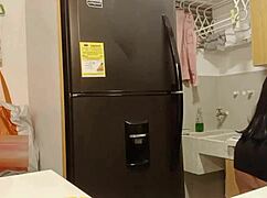 Stepbrother Fucks Stepsister's Wife in Kitchen