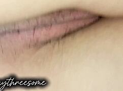 hubby watches filipina wife drip wet from boyfriend's tongue on swollen pussy