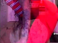 ebony babe's leggings ass feels like waterbed softness