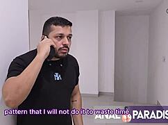 Stepdad Fingers and Fucks Cougar Stepmom's Ass with Creampie Finish