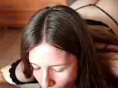 Blowjob and Rimjob Tease Pushes Tongue Deep in His Tight Asshole