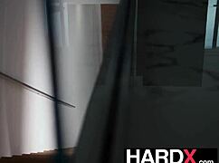 Petite Ivy Ireland gets analized doggystyle by monster cock in lingerie