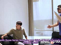 Stepdad Fingers and Fucks Cougar Stepmom's Ass with Creampie Finish