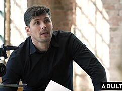 Euro babes drip wet pussies in steamy 3-way lesbian audition frenzy!