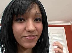 A Young Petite Latina With Hairy Cunt Swallows Cum On Tongue After Doggystyle