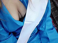 pakistani schoolgirl spreads for old man's thick desi cock craving