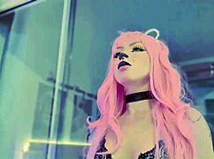 innocent halloween cosplay obeys her master's teasing commands pov