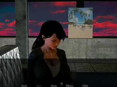 Brunette milf teases big tits and ass in erotic family game play