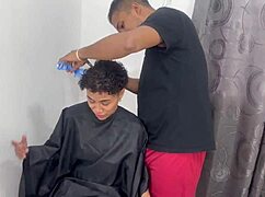 Rica India's Body Pays for Haircut with Tight Pussy Creampie Fuck