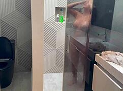 Stepdad! Shower fuck ends with me swallowing your huge load