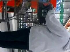 candid 18+ teen ass shaking in tight jeans hidden cam