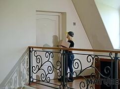 Mature Czech Cougar's Shaved Pussy Vibrator Game Seduction