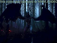 Gia Ohmy Begs for Jaskier's Thick Cock in Witcher Woods Cosplay