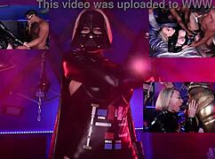 Star Whores Awaken Boners in Latex Cosplay Orgy Cumshot!