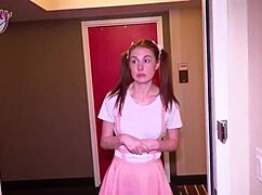 Redhead Ellie Murphy Deepthroats Seth Brogan's Mature Cock