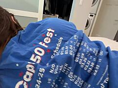 step sis shares bed and asshole in hot household fantasy