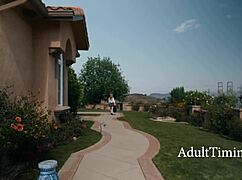 damn, students pregnant belly hides her slutty secret as seth gamble fucks madi collins hard