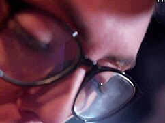 Dissolute wife gags on hubby's monster cock before rough pussy pounding