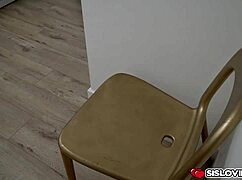 stepbrother sneaks into stepsister's bedroom for secret fuck