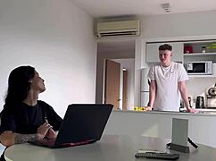 girlfriend surprises with realistic sex doll for threesome fun